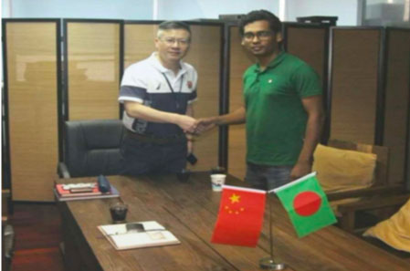 Bangladešo juostos ir kelių paviljonas atidaro savo pirmąjį biurą Šanchajaus Xinhai biure